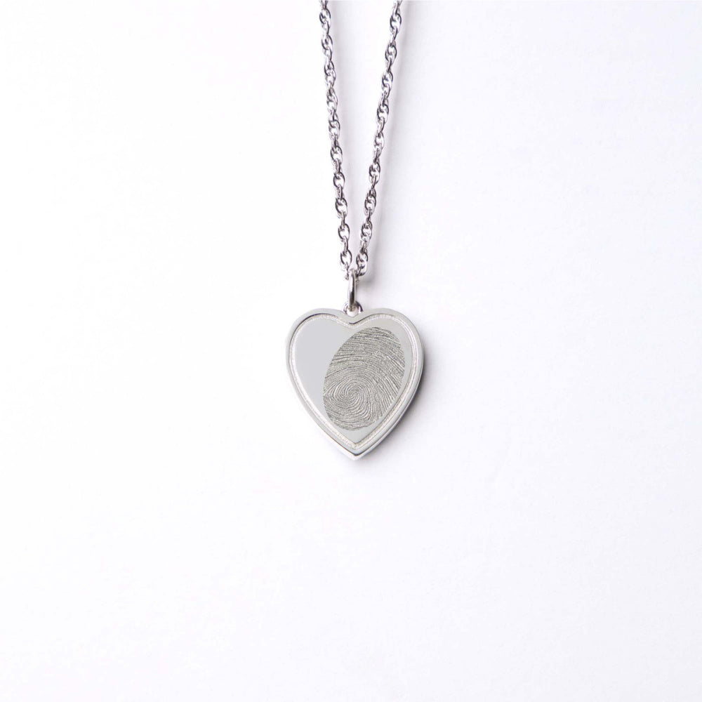 Heart Fingerprint Pendant - Greenhaven