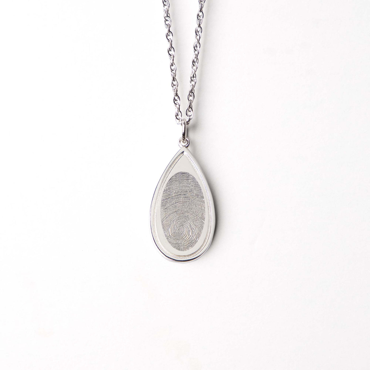 Teardrop Fingerprint Pendant - Greenhaven