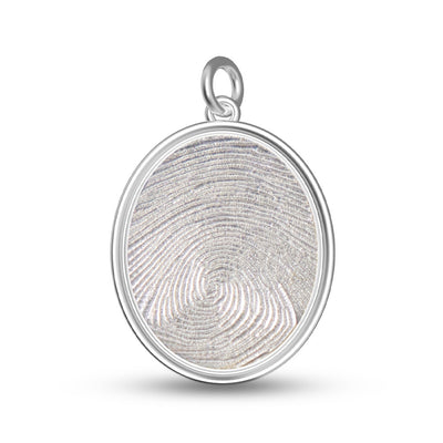 Oval Fingerprint Pendant - Greenhaven